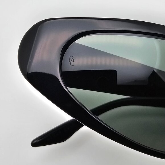Ray-Ban B&L W1924 XVAR Black Frame G-15 Green Glass Lens Cat Eye Sunglasses 55mm main image 13
